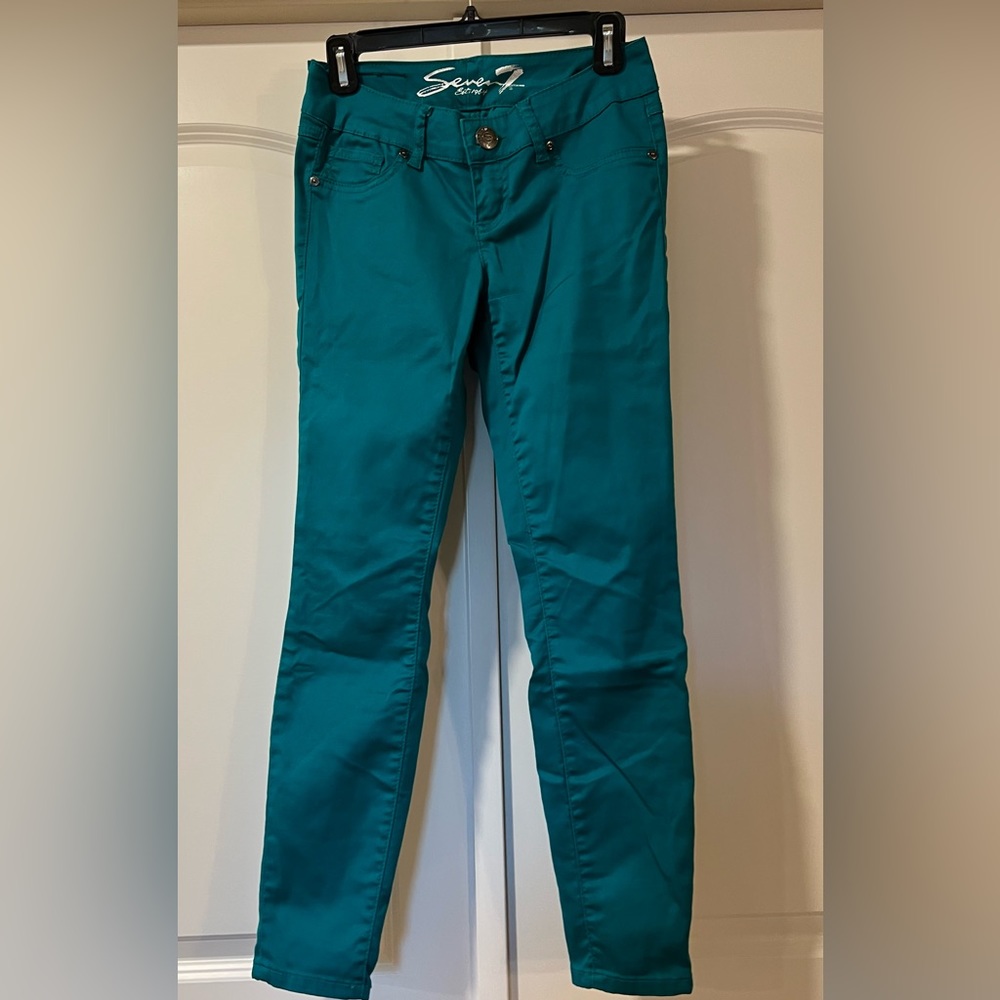Seven7 Bright green legging jeans 2P